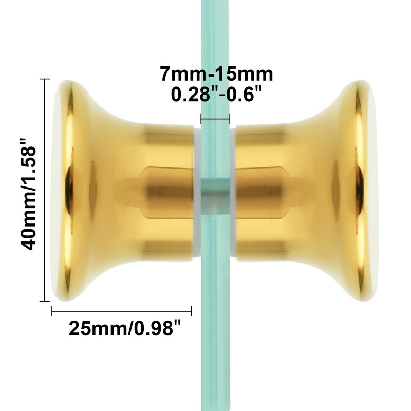 Alise Shower Glass Door Handle,Double Sides Sliding Shower Doors Knob