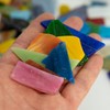 Mosaico irregular para manualidades, varios colores y formas, 400 g