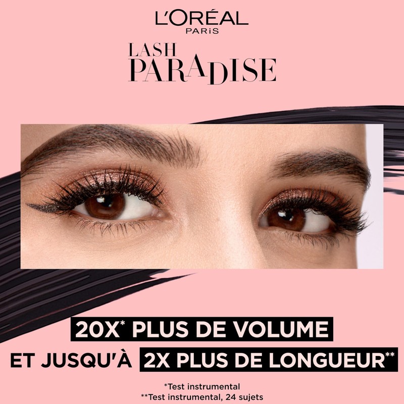 L'Oréal Paris Intense Volume Mascara, Eyelash Lengthening for Sensitive Eyes,