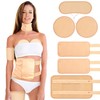 6 Pcs Castor Oil Pack Wrap Organic Cotton for Liver