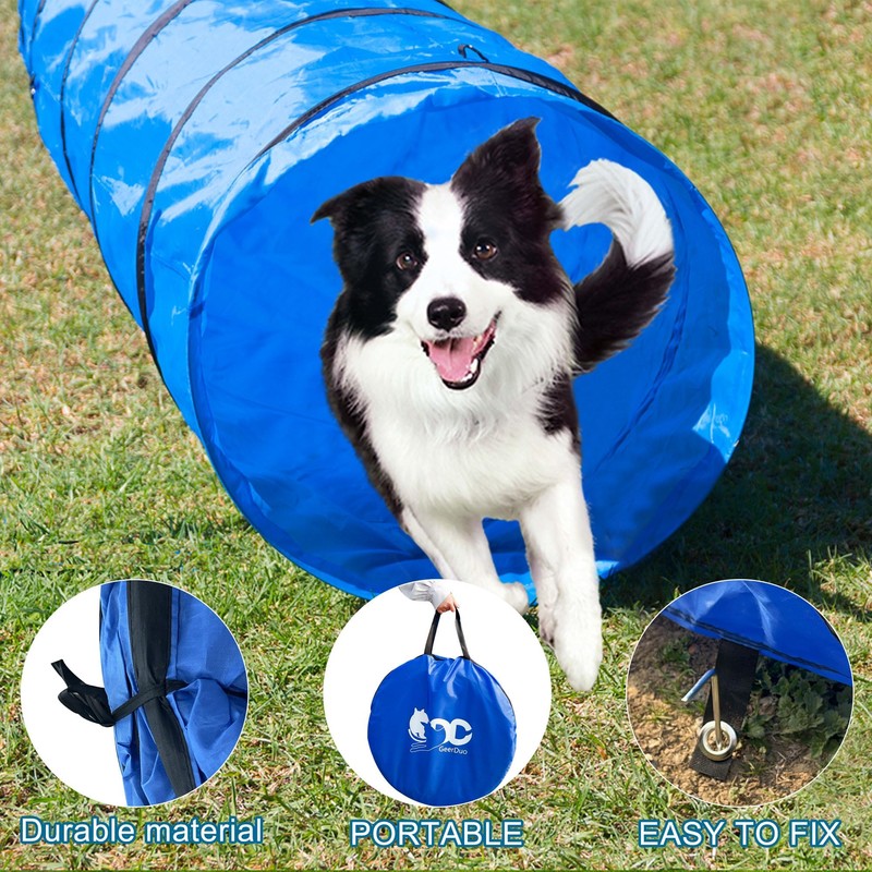 Dog Agility Tunnel, Dog Agility Equipment, Dog Agility Training with