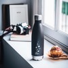 Lacor 62536 Double Wall Stainless Steel Bottle - Black, 0.26