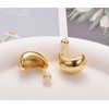 Aleasha 18K Earrings Dupes Small Chunky Earrings for Women 18K