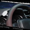 Mihecor Steering Wheel Cover Standard Size Medium 14.5-15 inch, Breathable