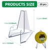 JREEPEE 20 Pack Card Display Stand,Acrylic Easel Stands Clear,for Challenge
