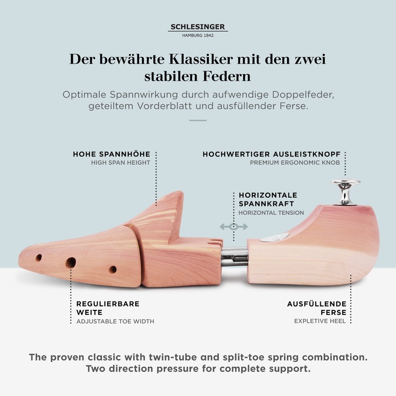 Schuhspanner Zedernholz Kaiser 1er, silber, Gr. 47/48