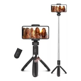 Maíz Selfie Stick Tripode Control Bluetooth 3 En 1 Para Celular