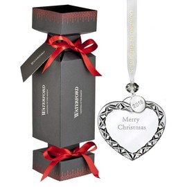 Waterford Cracker w/Heart Merry Xmas Ornament