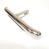 AZONECAR 30" Polished Chrome Tow Hitch Step Bar-3" Round Curved