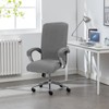 Daelesr Stretch Office Chair Covers, High Back Computer Seat Cover,