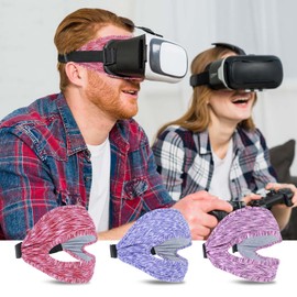 AOZUO 3pcs VR Eye Mask, Adjustable VR Mask Cover Breathable VR Sweat Band Eye Face Cover Comfortable VR Face Dry Cool Guard Cover for Most VR Virtual Reality Game Devices