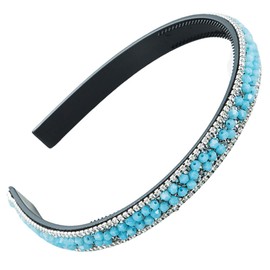 scicent Hair Bands Teeth Non-Slip Hair Accessories for Women Embellished Sparkle Headband Crystal Rhinestone Hairbands Bling Bling Hair Hoop Party Thin Hairbands for Girls - 27105