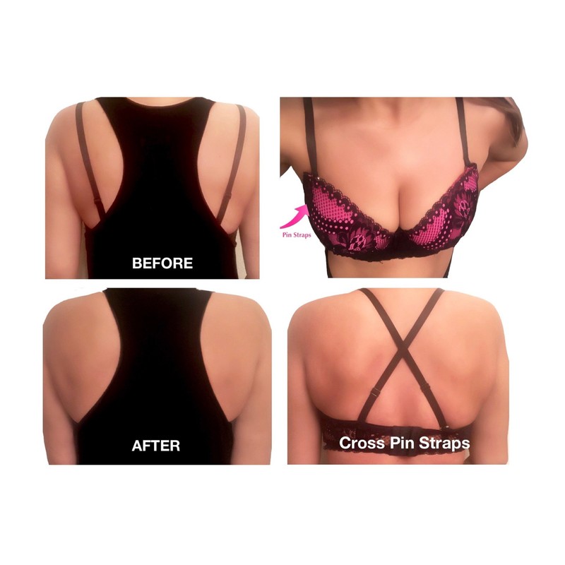 PIN STRAPS - Bra Strap Multiway Removable Adjustable Replacement Bra