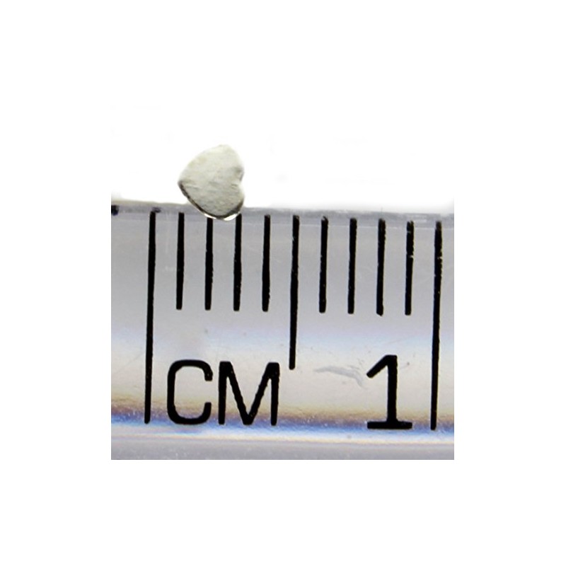 Arranview Jewellery Silver Heart Shaped Nose Stud (3mm) - 925