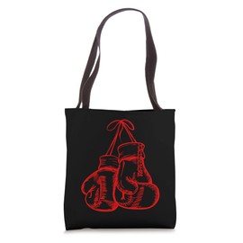 Retro Love Red Boxing Gloves Gifts Boxer Gift Tote Bag