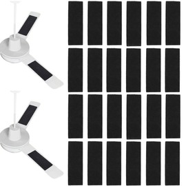 Ceiling Fan Filters, Activated Carbon Air Filters on Fan's Blades, Coconut Shell Carbon Air Purifying Mats for Home Kitchen Eliminating Odors Absorbing Dust (30Pcs)