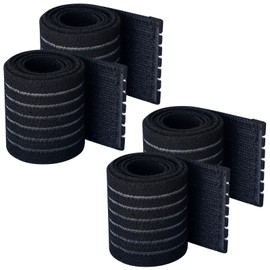 Geiserailie Ice Pack Strap Stretchable Reusable Belt Extender Straps, Elastic Hook and Loop Extension Straps Add Length to Most Packs for Ice Bag Hot Cold Therapy, Multiple Uses (4 Pcs,3ft X 2in)