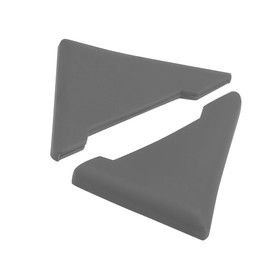 Hihaha 2pcs PVC Universal Car Door Corner Edge Guards Bumper Protector Gray Durable Material