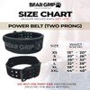 BEAR GRIP - Premium Suede Double Prong Weight Lifting Belt