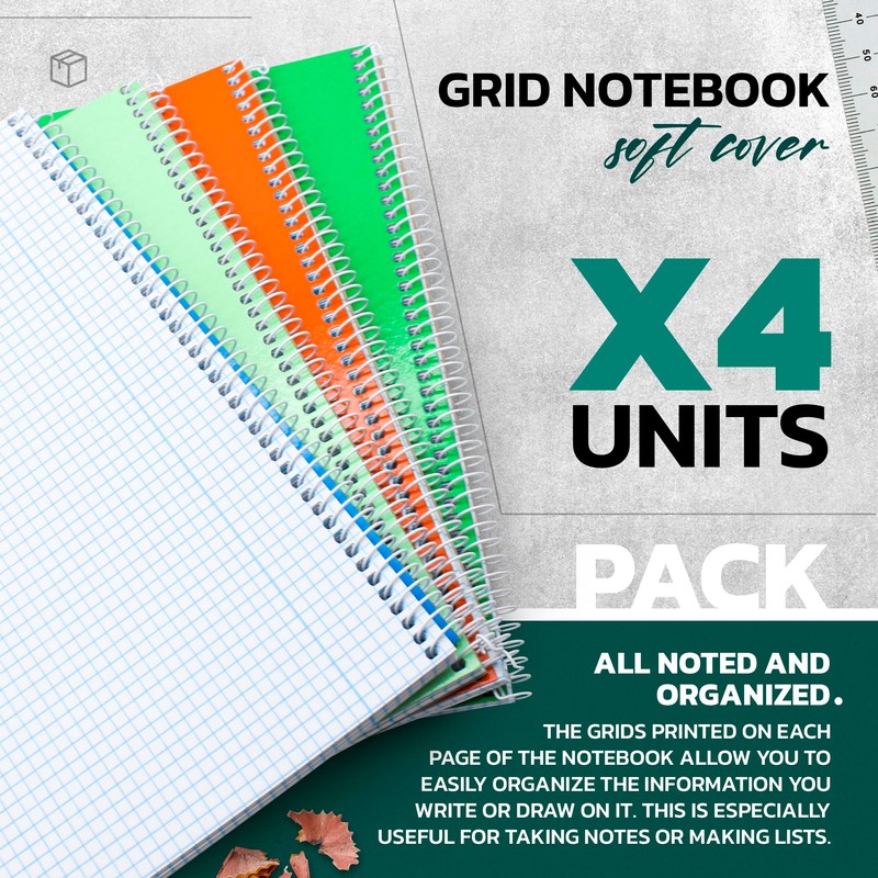 DOJA Barcelona Notebook A5 squared notebook, A5 squared with soft