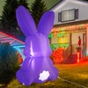 Easter Inflatable Yard Decorations-Easter Bunny Blow Up Cute Rabbits Theme