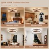 VOLISUN Farmhouse Ceiling Fans with Lights and Remote, 19.7in Low