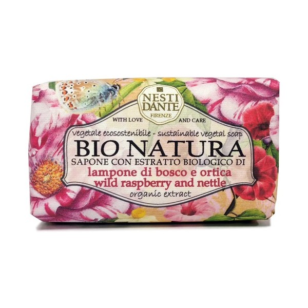 Nesti Dante Soap - Bio Natura Wild Raspberry & Nettle 250g