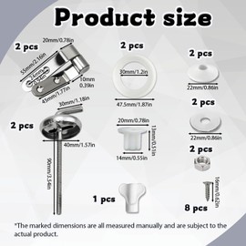 Toilet Seat Fittings, Toilet Seat Hinges, Toilets Fixings, Quick Release Toilets Fixings, Replacement Universal Toilets Seats Top Fittings for Most Seats