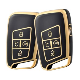 2 Pack | Car Key Case FOB | High Quality Soft TPU Full Protection | Protective Case for 5 Buttons Car Key | Compatible with VW Volkswagen Golf Alltrack Atlas Jetta Passat Arteon Tiguan