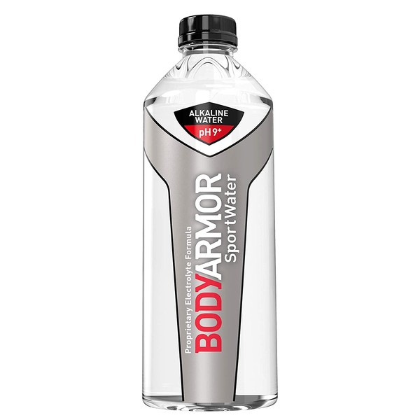 BODYARMOR SportWater Alkaline Water, Superior Hydration, High Alkaline Water pH 9+, Electrolytes, Perfect for your Active Lifestyle, 1 Liter, 405.6 Fl Oz