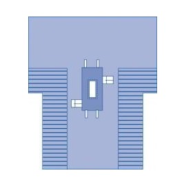 Medline Universal Spine Surgical Drape, Sterile SMS Fabric, 112 Inches x 99 Inches x 138 Inches, Case of 7 Each