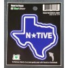 Vinyl Sticker - Texas Native - 3.5 x 3.5 Inches