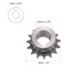 sourcing map 06B Roller Sprocket 15T Pitch 3/8 Inch 20