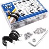 Taiss 136PCS Cable Clamps Assortment Kit,10 Sizes 304 Stainless Steel