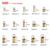 HALJIA 330PCS M2 - M5 Knurled Brass Thread Insert Nut,