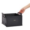 Juvale Foldable Faux Leather Cube Storage Bins - Collapsible Cube