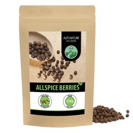 Allspice Berries whole (250g, 8.8oz), myrtle pepper, allspice grains 100% natural, without additives, vegan, allspice seeds, Jamaican piment pepper