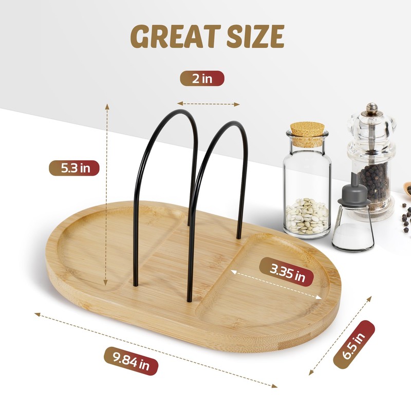 Primo Lines Rotating Napkin Holder for Table with Built-In Space