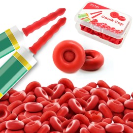 Park Sung Caulk Cap for Seal Caulking Tubes, Caulk Saver Sealer Caps for Caulk,Silicone, Roofing Cement-Red (Pack of 70)