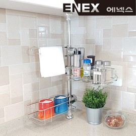 ENNEE column type kitchen corner shelf / 에넥스 ENNEE 기둥식 주방 코너 선반