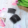 Gejoy 12 Pieces Plastic Teeth Hair Combs Tortoise Side Comb