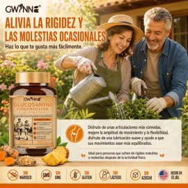Glucosamina Complex  Glucosamine 1500mg, Chondroitin, MSM, Curcumin, Quercetin, 90 Caps                                                               