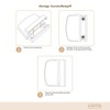 Plastic balcony door pull handle