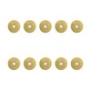 Tiazzaus 10Pcs Plain Round Brass Backplate Washers Classical Furniture Decoration
