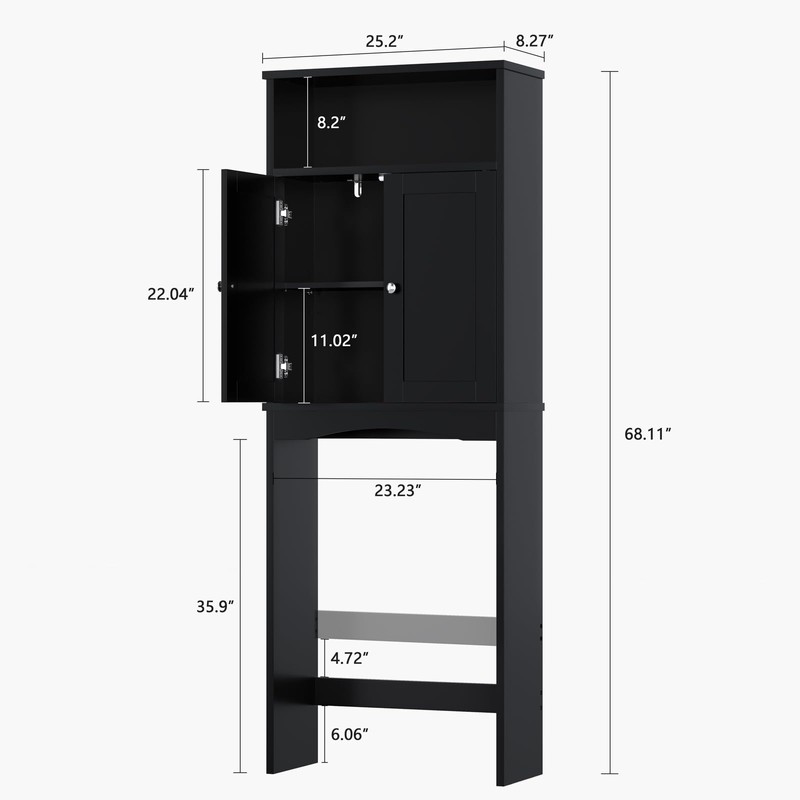 MXARLTR Over The Toilet Storage Cabinet, Over The Toilet Storage