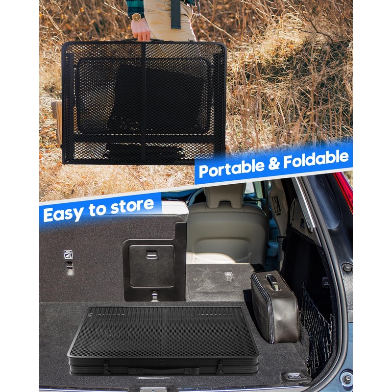 MSDADA Folding Grill Table, Portable Grill Table, Outdoor Grill Table,