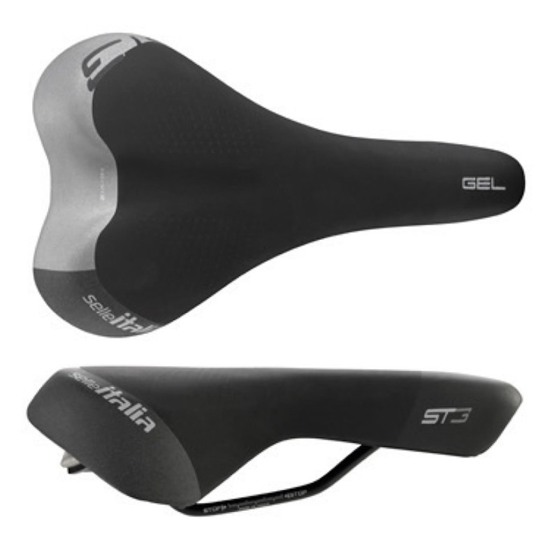 SELLE ITALIA ST3 Saddle [S] Size: 6.3 x 10.6 inches