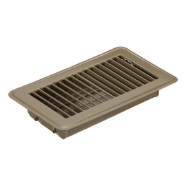 PATIKIL 8 x 4 Zoll grundregister, 1 Stück Schwerlast-Luftgitterabdeckung aus Stahl, verstellbare Dekor-Lüftungsschlitze für Seitenwand, Zuhause, Büro, Braun