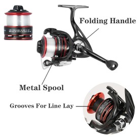 Fishing Rod, 6.9ft 2Pcs Telescopic Fishing Rods Set, Carbon Fiber Fishing Pole, 2PCS Spinning Rod and Reel Combo with Carrier Bag Freshwater Fishing Rod and Reel Combos Kits Fishing Gear