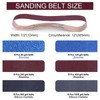 30PCS Sanding Belts Assortment Knife Sharpener Sandpaper Belt Set 80